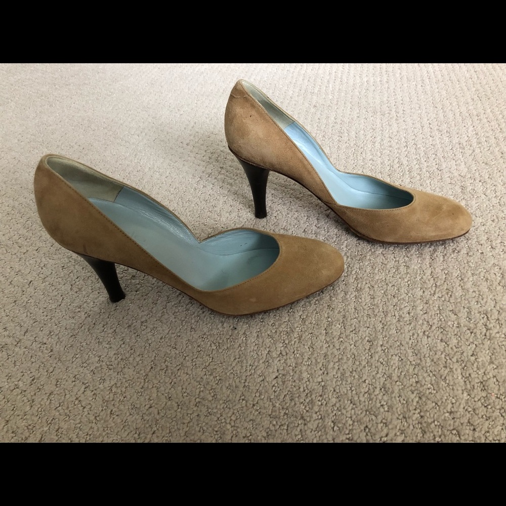 Faux suede Nude pumps - Picture 7 of 7